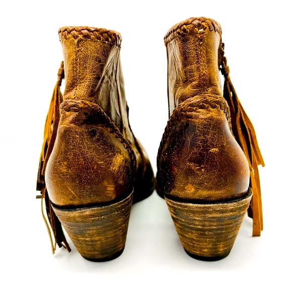 OLD GRINGO Rust Brown Adela Ankle Cowboy Boot Short Bootie 10 Western Cowgirl - Picture 10 of 12